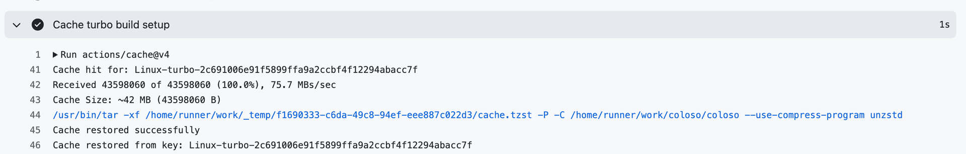 actions/cache 캐시 HIT